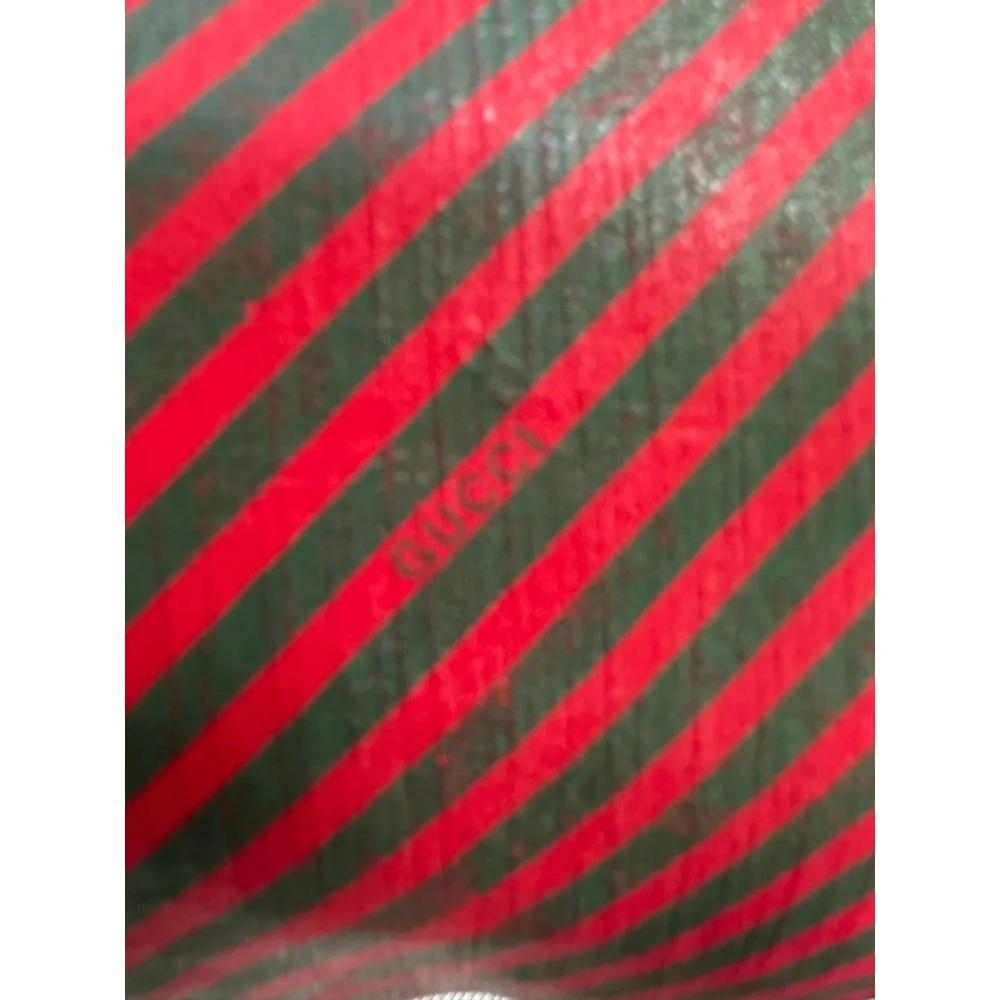 Gucci Red and Green Stripe Pouch